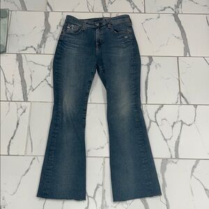 AG Farrah High Rise Jeans Raw Hem Size 29